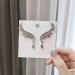 Boho Crystal Angel Wing Earrings | Silver Rhinestone Ear Climbers | Gifts for Women and Girls - Buy Online on GoSupps.com