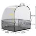 Hamiledyi Bird Bath Box - Hanging Shower Tub for Parrot & Small Birds - Buy Online on GoSupps.com