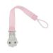 Jomewory Paci Clips - Soft Washable Paci Clips Easy to Use | Sewn Cloth Paci Clips for Boys and Girls Soft Washable Neutral Color Toddler Birthday Gift Sturdy