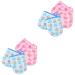 4 Pairs Children's Bath Gloves Girl exfoliating Gloves Body exfoliating Tool Skin scrubbing Mittens Compact exfoliating Mitten Shower Gloves Bath Mitts Baby Clean Cotton Bath Towel