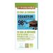 Ethiquable Ecuador Madagascar 98% Dark Chocolate Tablets 100 g Pack of 3