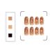 Abstract French Short Oval Fake Nails - 24PCS Full Cover Acrylic Nail Art for Women & Girls - International Shipping - Buy Online on GoSupps.com