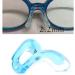Heyona Glasses Repair Set - Blue Silicone Nasal Pads & Screw Pads for Kids - U-Shaped Plastic Glasses Accessories - Buy Online on GoSupps.com