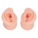 Silicone Ear Model Silicone Body Parts Left and Right Soft Flexible Model Fake Ear Piercing Practice Ear Model Simulation Silicone Ear Mold for Jewelry Display Teaching Tool (1)