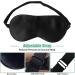 SINT Silk Sleep Mask - Adjustable Eye-Cover Eyeshade for Better Sleep - Black - Buy Online on GoSupps.com