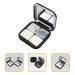 Lurrose 2 Pieces Empty Magnetic Eyeshadow Palette with Mirror Refillable Makeup Storage Box for Lipsticks & Cosmetics - Black - Buy Online on GoSupps.com