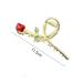 Red Rose Flower Hair Claw Clip - Non-Slip Large Metal Barrette for Thick Hair - Women's/Girls' Fashion Accessory - Buy Online on GoSupps.com