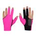 Milisten 1PC Elastic 3 Fingers Show Glove for Billiard Shooters Carom Pool Snooker Cue Sport Wear on The Right or Left Hand (Black) Size M Rosy Large