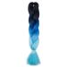 Sego Braids Hair Extensions - Colorful Kanecalon Crochet Hair Black to Blue 5Pcs 60cm | Shop Internationally - Buy Online on GoSupps.com