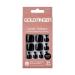 GoldFinger Press On Toenails Kit - Bold Glossy Black Easy Apply Gel Long-Lasting & Wider Fit - Perfect for International Shipping - Buy Online on GoSupps.com