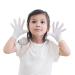 Edenswear Tencel Moisturising Gloves for Children with Zinc and Eczema Size M White Medium White