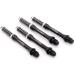 CUESOUL TERO AK7 Slim Dart Shafts Set of 3 - Black, Shaft Length 40mm - for Steel Tip and Soft Tip Darts - Buy Online on GoSupps.com