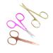 Ipetboom 1 Set 3pcs Facial Hair Scissors Eyelashes Scissors Beard Trimming Scissors Vibrissa Scissors Stainless Steel Scissors Beauty Care Scissors Eyebrow Trimmer Bagged Nose Hair Scissors