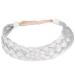 BOBIYA 5 Strand Synthetic Hair Braided Headband Classic Chunky Wide Plaited Braids Elastic Stretch Hairpiece for Women Girl (Light Gray)
