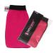 Tan Eraser Exfoliating Fake Tan Remover Mitt/Glove - Pink & Black | Easily Removes Spray Or Self Tanning Products