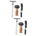 Fomiyes 2 sentences manual razor portable razor razor men razor foster tool for men facial razor beard razor razor in the old style old -fashioned shaving brush