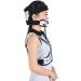Saddle Cervical Thorax Orthesis - Adjustable Head & Neck Support Brace for Post-Trauma Recovery - Black - Buy Online on GoSupps.com