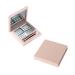 WOONEKY 2pcs Empty Eyeshadow Dish Empty Compact Eyeshadow Square Highlighters Makeup Highlighter Pink