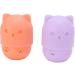 Makeup Sponge Holder Ventilating Cute Makeup Sponge Travel Bag Soft Sanitation for Makeup Accessories (Light Orange Purple) - Buy Online on GoSupps.com