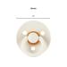 Itzy Ritzy Natural Rubber Pacifiers Set of 2 - Cherry Nipple, Large Air Holes - Coconut & Toast | Ages 0-6 Months - Buy Online on GoSupps.com