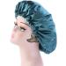 ABOOFAN Silk Satin Bonnet Night Cap for Women - Blue Satin Wide Band Hair Turban for Beauty and Care - Buy Online on GoSupps.com