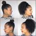 Buy Afro Kinky Curly Clip In Ponytail Wig - 25cm 120g - Natural Black Extensions for African Hair - Buy Online on GoSupps.com