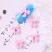 3D Charm 50Pcs Resin Nail Jewelry Ornaments Nail Art Bowknots Manicure Accessories Mini Bow Nail Jewelry Nail Art Decorations Nail Bow Ties(pink)
