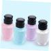 Housoutil Travel Pump Bottle Alcohol Dispenser Bottle Nail Remover Bottle Press Pump Bottle Travel Dispenser Push down Liquid Dispenser Empty Purple Nail Polish Cosmetic medium Purple - Buy Online on GoSupps.com