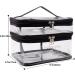 Buy Cultural Transparent PVC Makeup Bag - Double-Layer Waterproof Cosmetic Bag for Girls & Women | International Shipping Available - Buy Online on GoSupps.com