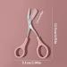 Premium Eyebrow Scissors Set with Comb - Pink Eyebrow Grooming Kit for Women & Men | Precision Scissors & Comb for Perfect Eyebrows - Buy Online on GoSupps.com