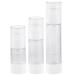 Lurrose 3PCS 15/30/50ml Airless Pump Bottles Press Pump Cosmetics Container Essence Cleanser Emulsion Storage Dispenser for Travel White