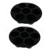 OUNONA 6 Pcs Silicone Cake Cup Silicone Cupcake Pan Air Fryer Cupcake Mold Popsicle Mould Nonstick Cupcake Pan Cakes Silicone Mold Silicone Cupcake Mold Dessert Cups Muffin Electric Fryer 21X21X4.5CMx3pcs Blackx3pcs