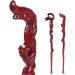 Wooden Cane Solid Walking Stick Crutch Natural Wood Walking Stick with Root Head Carved Hand Grip Carved Cane Hand Carved Design Walking/Hiking for Elderly Seniors Prosperous - Buy Online on GoSupps.com