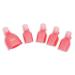 ALEXNAILART Reusable plastic nail polish removal clips for removing toenails