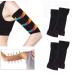 Arm Slimming Shaper Wrap Arm Compression Sleeve Women Weight Loss Upper Arm Shaper Helps Tone Shape Upper Arms Sleeve for Women 2Pair (2Black)