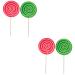 Alipis 4 Pcs Fake Lollipop Props Decor Christmas Lollipop Props Giant Prop Giant Candy Peg with Hook Realistic Candy Props Kid Toys Lollipop Cake Decorations Child Wooden Ornaments Drinks