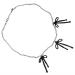 Oralgo's unique butterfly node necklace alloy material loop fans choker jewelry party ornament collarbone chain birthday present metal