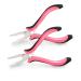Neitsi Hair Extensions Pliers 2PCS, Hair Extensions Tools Microlinks Pliers Extension Bead Tool Hair Extension Tools Pliers for Hair Extension Opener and Removal for Linkies Micro/Nano Rings, Pink 2 PCS Pink