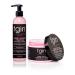 tgin Rose Water Curl Cream & Styling Lotion Duo - Natural Hair Care for Curly Wavy & Kinky Hair - 12 oz + 8 oz - Low Porosity Friendly - Buy Online on GoSupps.com