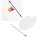 Buy Wnvivi Clear Makeup Palette & Spatula | Acrylic Nail Art Mixing Tray for Makeup & Nail Design - Buy Online on GoSupps.com