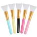 Dadabig 5 pieces of face mask brush silicone mud masks brush cosmetics mask brushes mask cosmetic tool for body butter Application tool facial mask eye mask or DIY (5 colors)