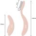 MSQ Folding Eyelash Comb Eyelash Separator Arc Designed Cosmetic Brushes Tool Eyebrow Grooming Brush (Nude) - Buy Online on GoSupps.com