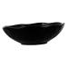 Zerodeko Ceramic Serving Bowls 1pc Practical Noodle Storage Food Resistant Instant Bowl Kitchen Salad Household Gadget Black 20X20CM
