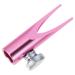 DOITOOL Eyebrow Sharpening Tool Eyebrow Tools Hand Pencil Sharpener Color Pencil Lip Liner Sharpener Lip Liner Pencil Sharpener Makeup Gadgets Lip Pencil Aluminum Alloy Pink Metal Student Pink 4.5x2cm