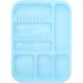 HUSHUI Oral Instrument Tray - Divided Plastic Holder for Dental Tools | Healifty Blue Compartment Tray for Efficient Organization - Buy Online on GoSupps.com