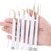 LUKEO Tweezers For Eyelash Extension Eyebrow Stainless Steel Set Beauty Precision Tweezers Makeup Tools 8pcs D - Buy Online on GoSupps.com