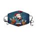 1 Pieces Adults Protect_Cover_Mask Washable Reusable Christmas Print With Filter Pocket Adjustable Earloops (K)
