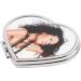 Personalized Heart-Shaped Pocket Mirror - Silver Steel with Custom Photo Design | Ocadeau - Buy Online on GoSupps.com