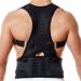 ZUIAI Adjustable Magnetic Posture Back Support Corrector Belt Band Brace Shoulder Lumbar Strap(M) Medium B