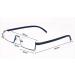 Kokobin 2-Pack Reading Glasses - Ultra-Light TR90 & Metal Frames +1.0 Diopters - Stylish Black & Blue Half Glasses with Case for Men & Women - Buy Online on GoSupps.com